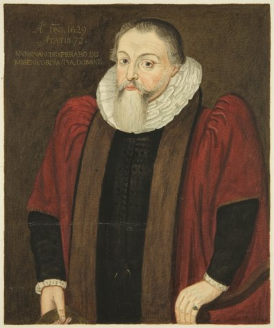 Portrait in Council House of Alderman John Whitson (watercolor on paper) بواسطة جوزيف مانينغ