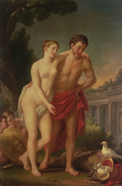 المريخ والزهرة ، 1767-178 بواسطة Joseph-Marie, the Elder Vien