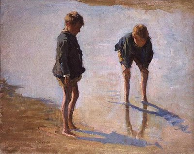 في المياه الضحلة بواسطة طائرة ورقية جوزيف ميلنر