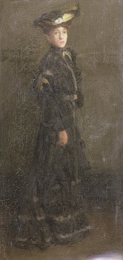 السيدة الباريسية (زيت على قماش) بواسطة طائرة ورقية جوزيف ميلنر