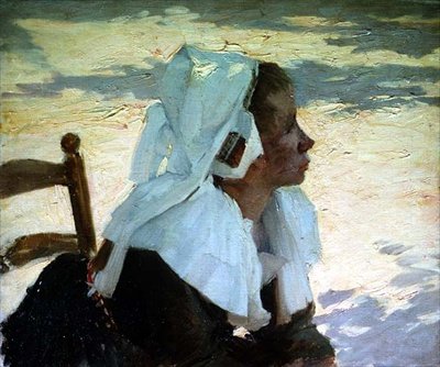 بائع التفاح ، بريتاني بواسطة طائرة ورقية جوزيف ميلنر