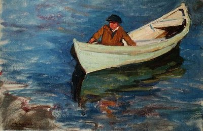 قارب التجديف الصغير بواسطة طائرة ورقية جوزيف ميلنر