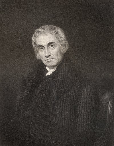 صموئيل درو ، نقش ر. هيكس ، من "معرض الصور الوطنية ، المجلد الرابع" ، تم نشره عام 1820 (ليثو) بواسطة جوزيف مور