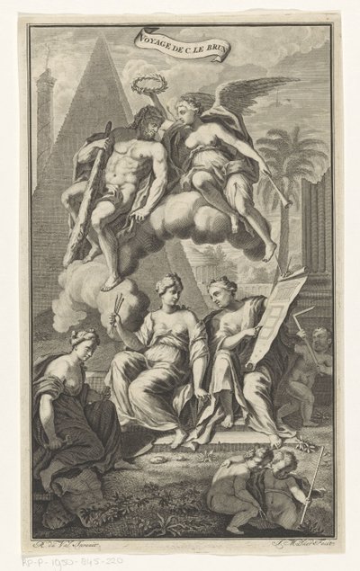 توجت فيكتوريا هرقل Voyage de C. le brun (العنوان على الكائن) صفحة عنوان: Cornelis de Bruyn، Voyage au Levant، 1700 بواسطة هندريك فان كرونفيلت