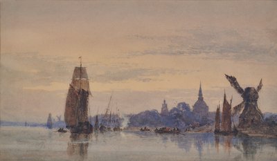 فريدريكستاد على نهر إيدر ، الدنمارك بواسطة جوزيف موراي إينس