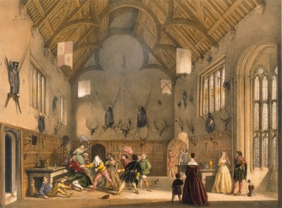 Blind Man's Buff ، لعبت في Athelhampton Hall ، c1600s. بواسطة جوزيف ناش