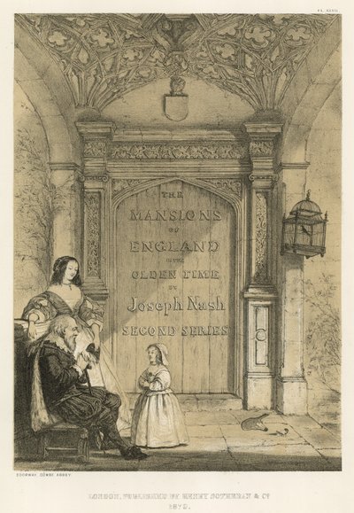 المدخل ، دير كومبي بواسطة Joseph Nash