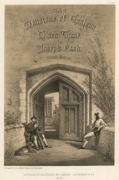 مدخل بيت Moat ، Ightham ، كينت بواسطة Joseph Nash