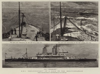 HMS Dreadnought في عاصفة في البحر الأبيض المتوسط بواسطة Joseph Nash