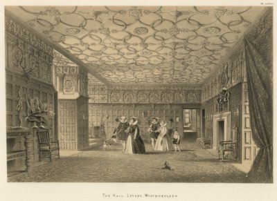 القاعة ، Levens ، Westmoreland بواسطة Joseph Nash