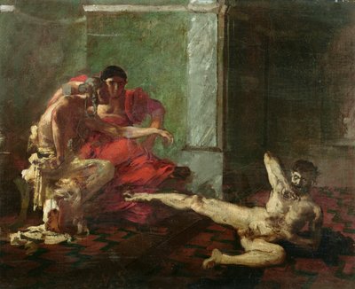 سم اختبار الجراد على الرقيق ، 1870-80 بواسطة جوزيف نويل سيلفستر