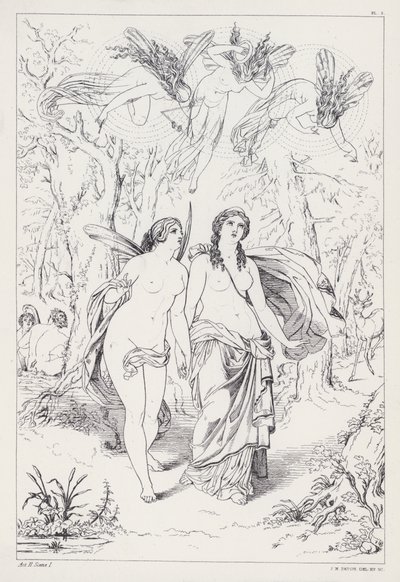 Shelleys Prometheus Unbound ، القانون الثاني ، المشهد 1 بواسطة جوزيف نويل بعد باتون