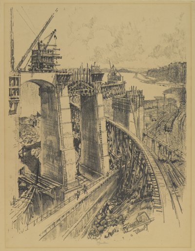 مقاربات لـ Gatun Lock ، 1912 بواسطة جوزيف بينيل