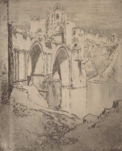 جسر سان خوان ديلوس ريوس ، طليطلة ، 1904. بواسطة جوزيف بينيل