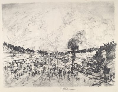 بناء المخيم 1917. بواسطة جوزيف بينيل
