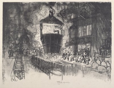 صب القذائف ، 1917. بواسطة جوزيف بينيل