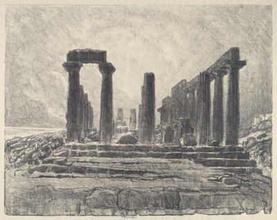 أعمدة معبد جونو ، جيرجينتي ، 1913. بواسطة جوزيف بينيل