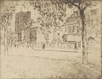منزل حيث مات ويسلر ، 1904. بواسطة جوزيف بينيل