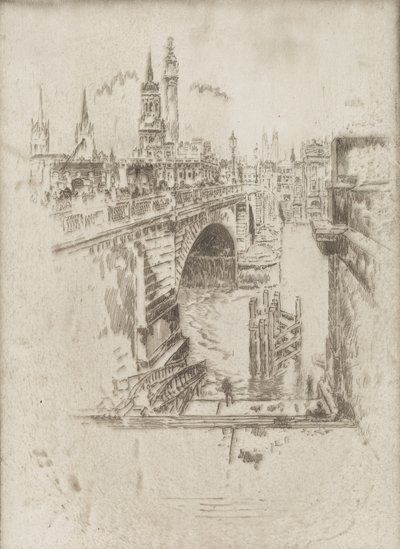 سلالم جسر لندن ، 1903. بواسطة جوزيف بينيل