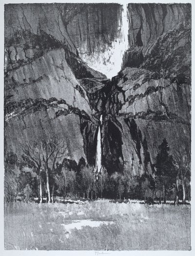 الشلالات السفلى ، يوسمايت ، 1912. بواسطة جوزيف بينيل