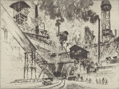 مصب المنجم ، روهرت بالقرب من أوبرهاوزن ، 1910. بواسطة جوزيف بينيل