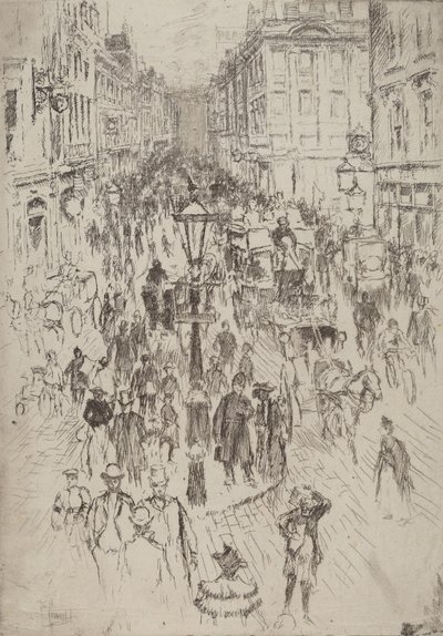 شارع أكسفورد الجديد ، لندن ، 1893. بواسطة جوزيف بينيل