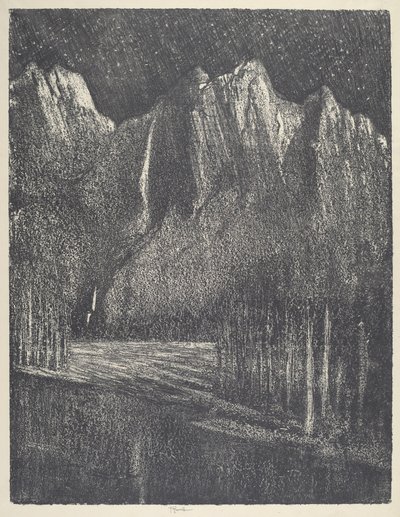 ليلة في يوسمايت ، 1912. بواسطة جوزيف بينيل