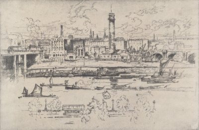 طلقة برج بين الجسور ، 1910. بواسطة جوزيف بينيل