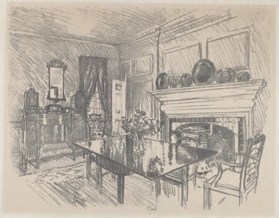 غرفة الطعام ، ستينتون ، 1912. بواسطة جوزيف بينيل