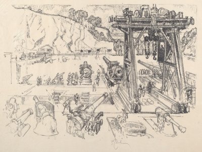 ساحة اختبار السلاح ، 1917. بواسطة جوزيف بينيل