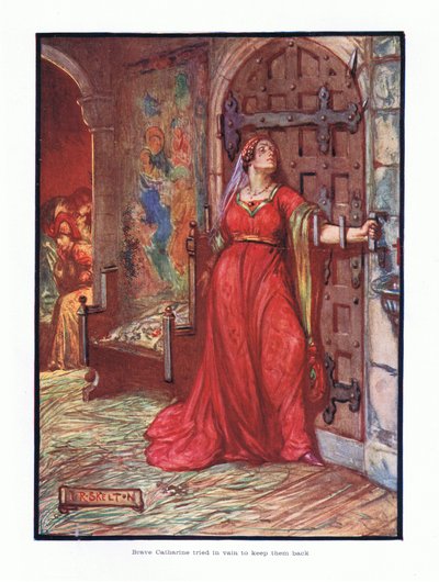 حاولت Brave Catherine عبثًا الاحتفاظ بها مرة أخرى ، 1910 بواسطة جوزيف راتكليف سكيلتون