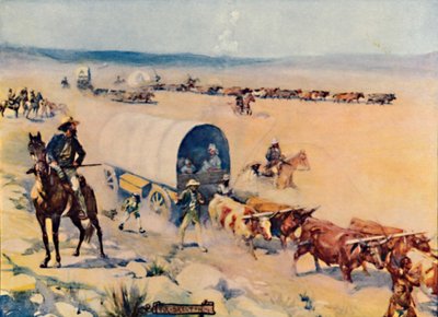 The Voor-Trekkers ، 1909 بواسطة جوزيف راتكليف سكيلتون