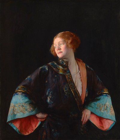 معطف الماندرين الأزرق (الكيمونو الأزرق) 1922 (زيت على قماش) بواسطة جوزيف روديفر دي كامب