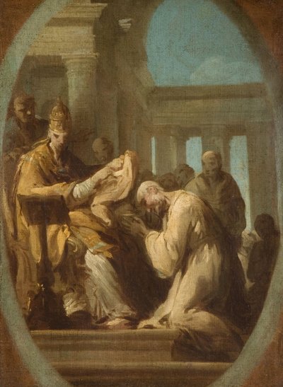 حفل بابوي مجهول ، 1744-48. بواسطة جوزيف سيفريد دوبليسيس