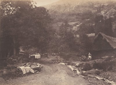 قرية مونتوبانت مأخوذة من لوشون ، 1853. بواسطة جوزيف فيجييه