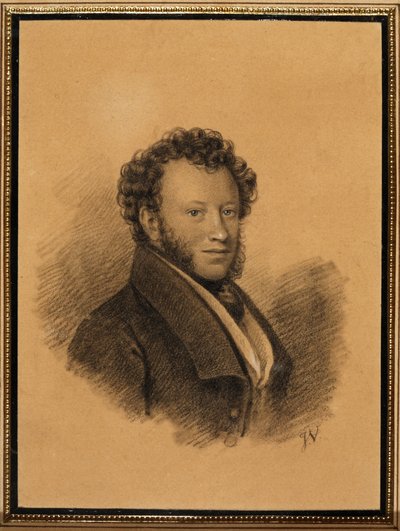 صورة للمؤلف ألكسندر بوشكين 1799-1837 ، 1827 بواسطة جوزيف فيفيان