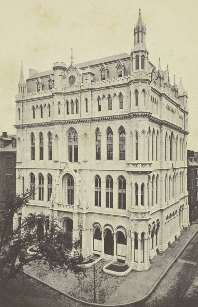 المعبد الماسوني الجديد ، بوسطن ، 1860. بواسطة جوزيف وارد