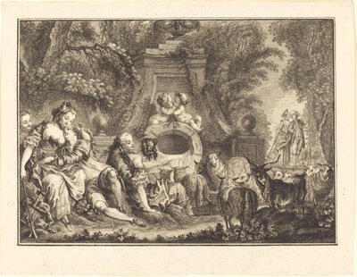 ملذات البلد بواسطة Joseph de Longueil after Charles Eisen