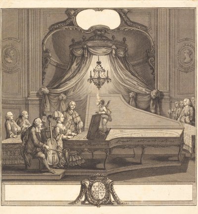 الحفلة الميكانيكية بواسطة Joseph de Longueil after Charles Eisen