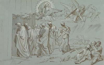 يدعو الله نوحًا وعائلته إلى الفلك ، ١٨٢٧. بواسطة جوزيف فون فوهريش