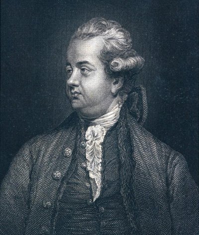 إدوارد جيبون (1737-94) (نقش) بواسطة جوشوا (بعد) رينولدز