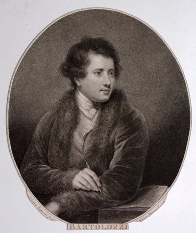 Francesco Bartolozzi, Italian engraver (engraving) بواسطة جوشوا (بعد) رينولدز