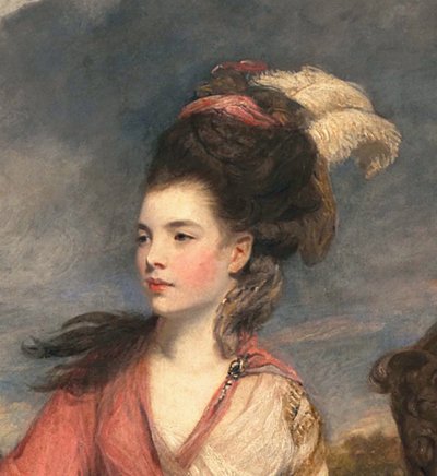 جين فليمنج ، كونتيسة هارينجتون في وقت لاحق ، c.1778-79 زيت على قماش التفاصيل 373099 بواسطة جوشوا رينولدز