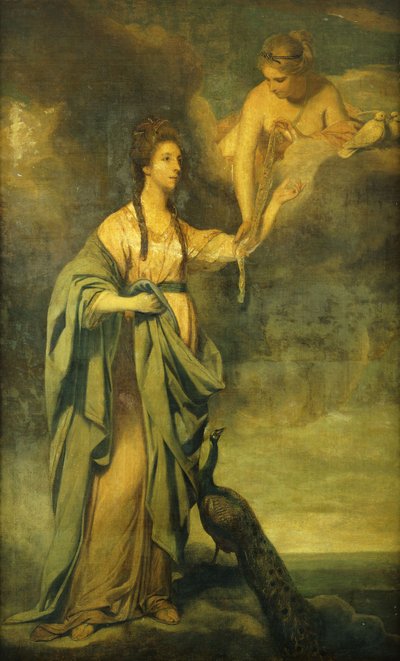 صورة لأنابيلا ، سيدة بليك باسم "جونو يستقبل السستوس من فينوس" ، c.1769 بواسطة جوشوا رينولدز
