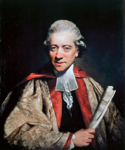 Portrait of Charles Burney (1726-1814), composer, organist and music historian بواسطة جوشوا رينولدز