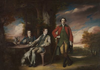 المحترم هنري فاين 1739-1802 مع إنيجو جونز وتشارلز بلير ، 1761-66. بواسطة جوشوا رينولدز