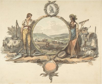 تصميم لواجهة ، كاليفورنيا. 1793. بواسطة يوشيا بوديل