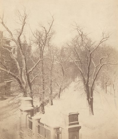 مشهد ثلوج بوسطن كومون بوسطن، 1850 (صورة) بواسطة جوشيا جونسون هاوز
