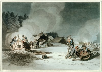 مخيم مؤقت في الثلج بواسطة 