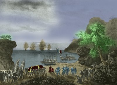 تابوت نابليون يغادر سانت هيلانة بواسطة 